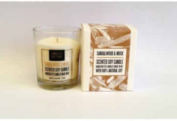 Sandalwood & Musk Soy Candle with box